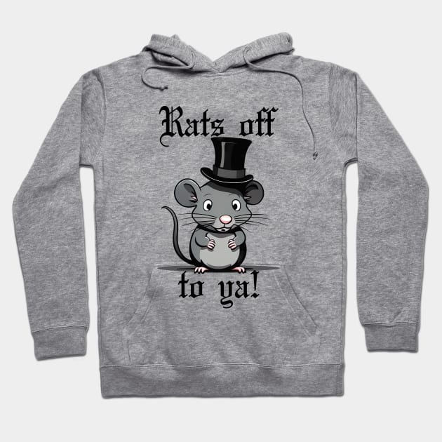 Rats off to ya! - White BG Hoodie by Shappie112
